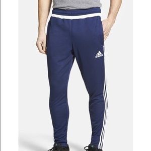 Blue adidas track pants